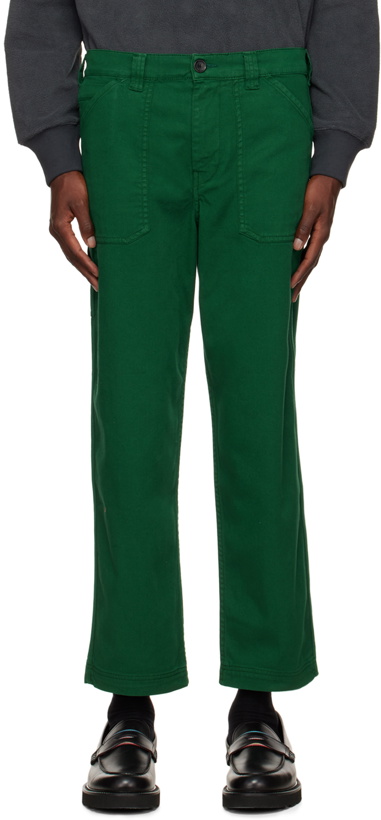 Photo: PS by Paul Smith Green Carpenter Trousers
