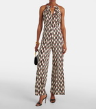 Diane von Furstenberg Tai printed halterneck jumpsuit