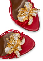 Giuseppe Zanotti Clandestino 105 Embellished Leather Sandals Red