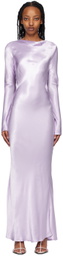 BEC + BRIDGE Purple Ren Long Sleeve Midi Dress