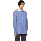 Ralph Lauren Purple Label Blue and White Grand Stripe Shirt