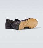 Brioni Appia leather and suede penny loafers