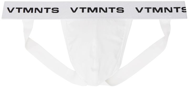 Photo: VTMNTS White Logo-Woven Jockstrap