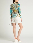 Moschino Womens Blazer Turquoise