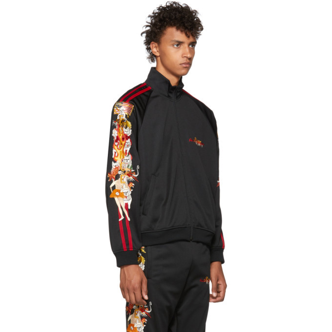 Doublet Black Chaos Embroidery Track Jacket Doublet