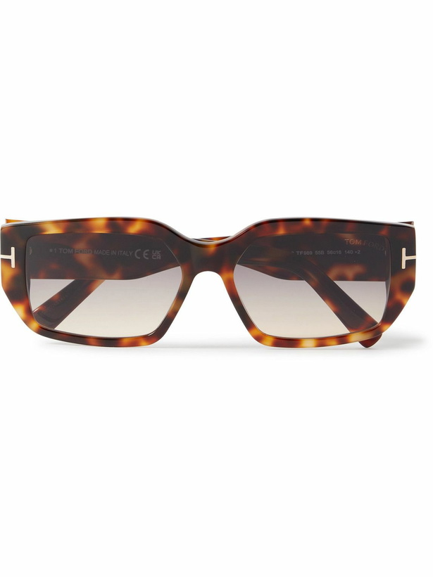 Photo: TOM FORD - Square-Frame Tortoiseshell Acetate Sunglasses