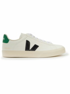 Veja - Campo Rubber-Trimmed Leather Sneakers - White