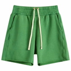 Les Tien Men's s Heavyweight Yacht Sweat Short in Washed Basil