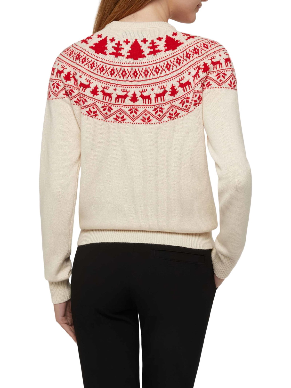MC2 Saint Barth White Sweater New Queen With Im Not Santa Jacquard