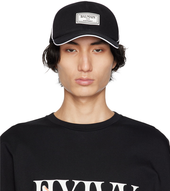 Photo: Balmain Black Patch Cap