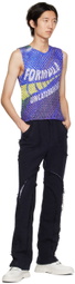 PONDER.ER SSENSE Exclusive Blue Pres Tank Top