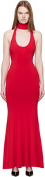 GUIZIO Red Siena Maxi Dress
