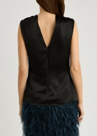 Roksanda Maris Silk-satin top Black