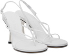 Studio Amelia White Wishbone 90 Heeled Sandals