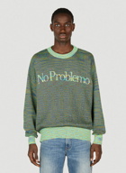 Aries - Reverse Problemo Sweater in Green