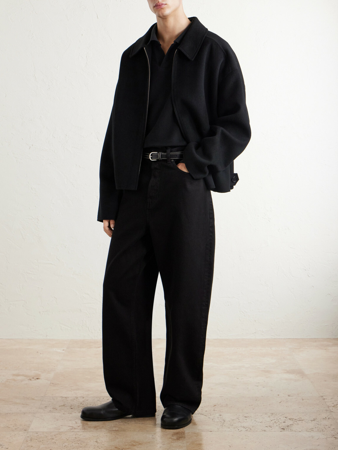 FRAME - Wide-Leg Jeans - Black