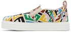 Fendi Multicolor 'FF' Slip-On Sneakers