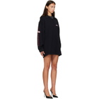 Off-White Black 'Off White' Star Polo Sweat Minidress
