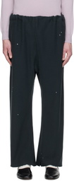 Maison Margiela Black Distressed Sweatpants