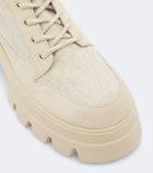 Bogner Sapporo suede-trimmed lace-up boots