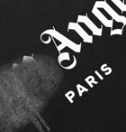 PALM ANGELS - Logo-Print Cotton-Jersey T-Shirt - Black