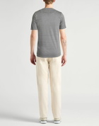 120% Lino Mens T-shirt in Grey