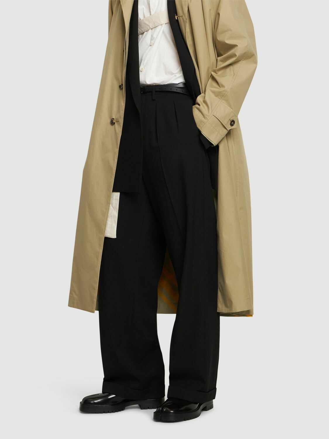 MAISON MARGIELA - County Leather Lace-up Tabi Shoes