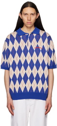 thisisneverthat Blue Argyle Polo