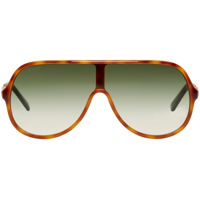 Photo: Gucci Tortoiseshell Sensual Romanticism Aviator Sunglasses