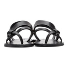 Saint Laurent Black Matt Sandals