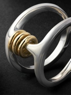 Spinelli Kilcollin - HOORSENBUHS Phantom SK Sterling Silver and 18-Karat Gold Ring - Silver