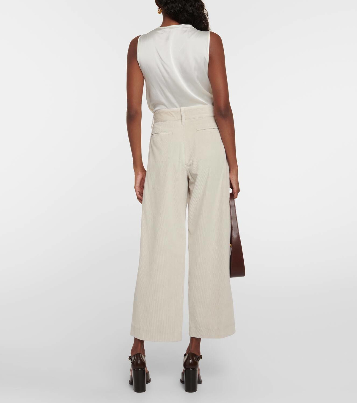 'S Max Mara Helier velvet wide-leg pants