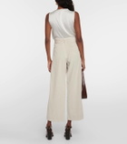 'S Max Mara Helier velvet wide-leg pants