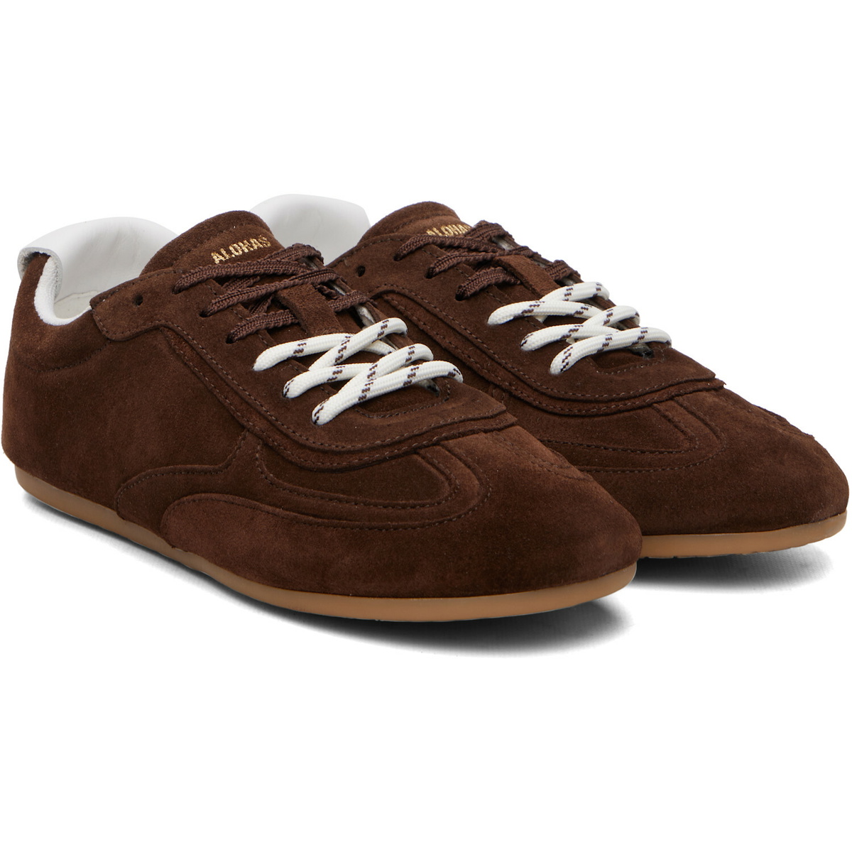 Alohas Brown Tb.24 Suede Leather Sneakers