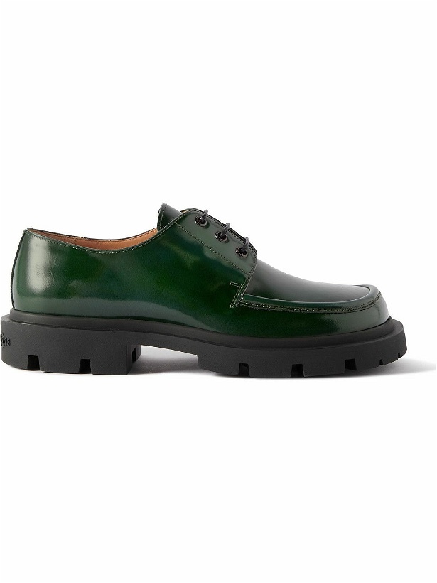 Photo: Maison Margiela - Leather Derby Shoes - Green