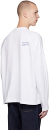 Calvin Klein White Frisbee Long Sleeve T-Shirt