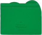 Vivienne Westwood Green Heart Card Holder