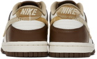 Nike Kids White & Brown Dunk Low Big Kids Sneakers