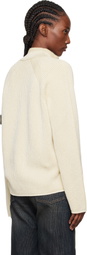 Stone Island Beige 5100024 Vanisé Full Rib RWS Wool Sweater