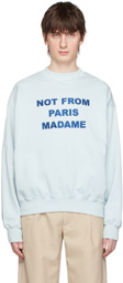 Drôle De Monsieur Blue 'Le Sweatshirt Slogan' Sweatshirt