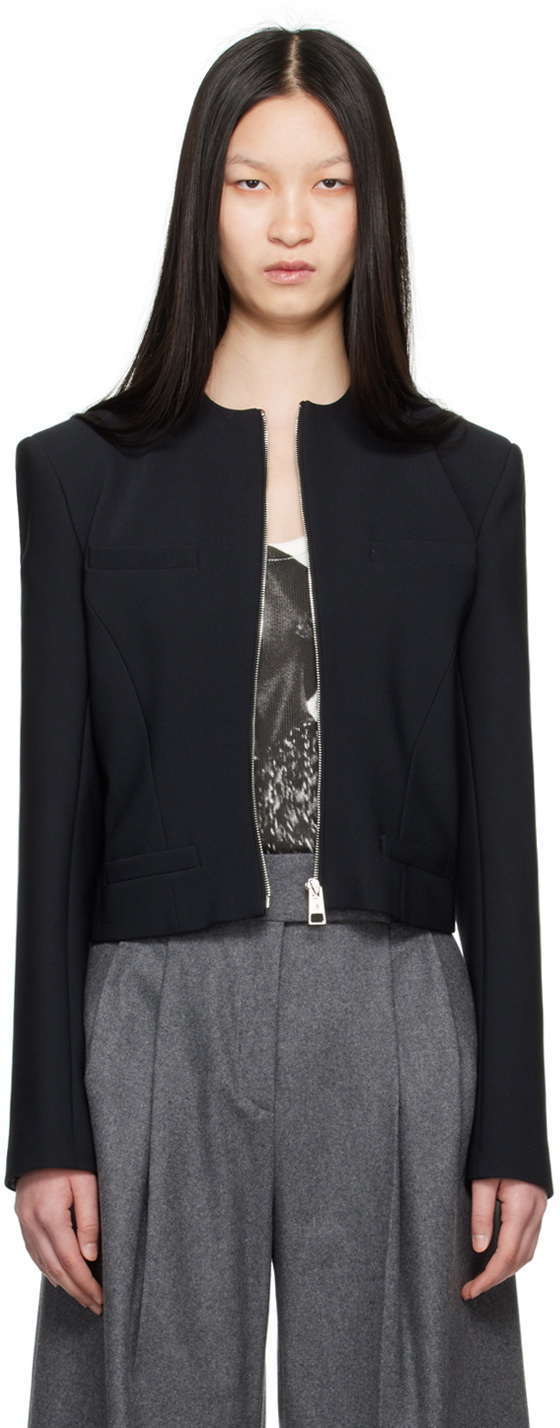 The Attico Black Zip jacket