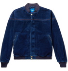 Beams - Cotton-Corduroy Bomber Jacket - Men - Blue