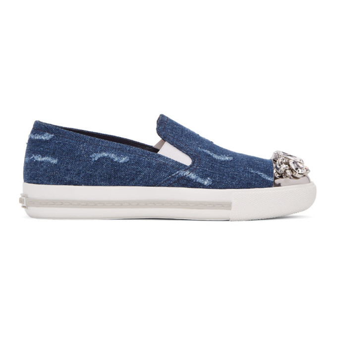 miu miu slip on sneakers