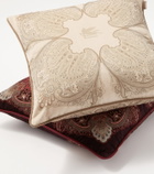 Etro Pegaso paisley cotton velvet cushion