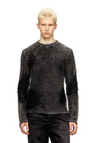 Diesel Destroyed jumper with floating yarns - Knitwear Mens in Black
