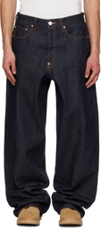 Kenzo Indigo Turn Up Wide Fit Jeans