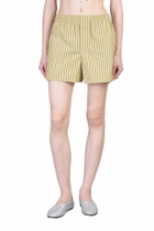 Ami Alexandre Mattiussi Shorts In Green Cotton