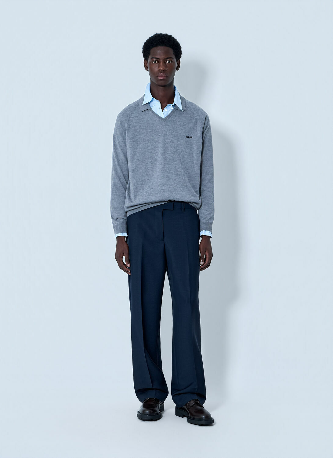 Miu Miu V-Neck Knit Sweater