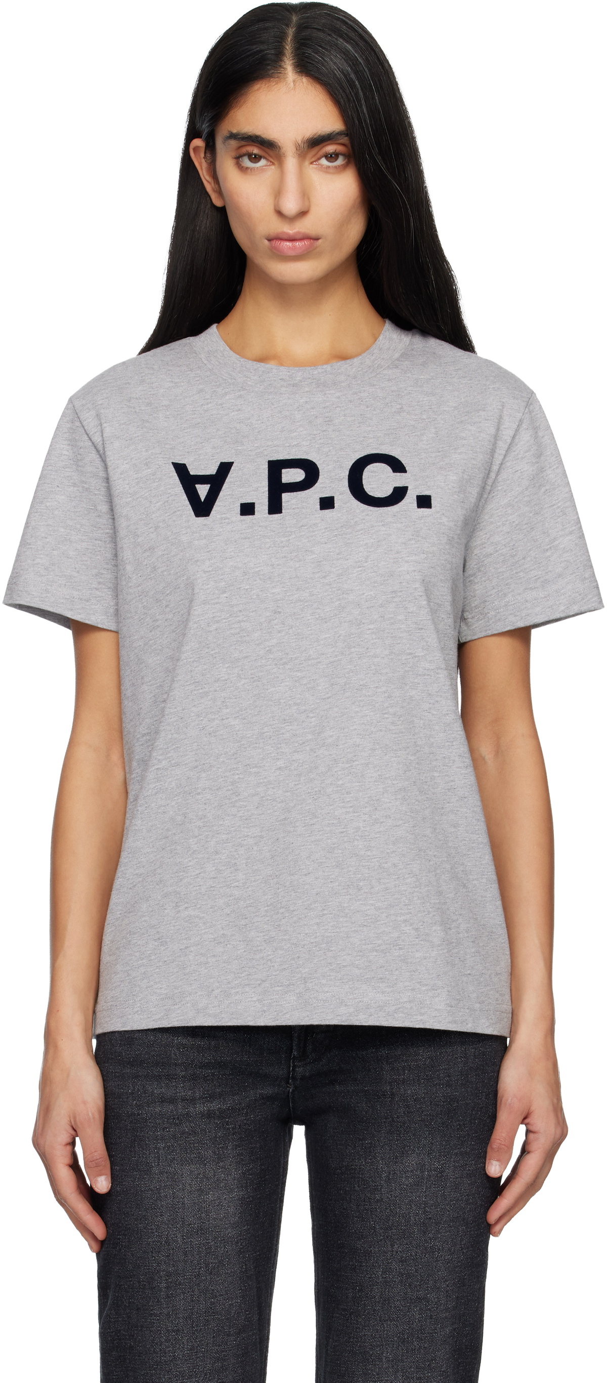 A.P.C. Gray Standard Grand 'VPC' T-shirt