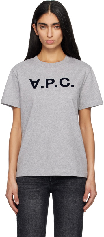 Photo: A.P.C. Gray Standard Grand 'VPC' T-shirt